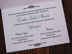 Convite de formatura - Textura Relevo - comprar online