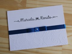 Convite Casamento - Relevo - Textura