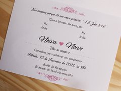 Convite de casamento floral - comprar online