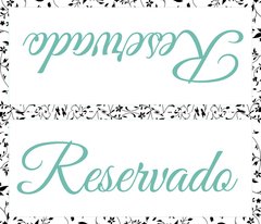 Reservado para mesa - E&E Convites