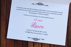 Convite de casamento detalhes rosa com textura na internet