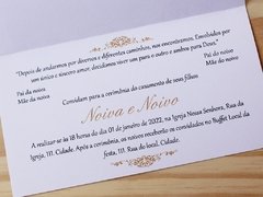 Convite Casamento - Relevo - Textura na internet