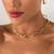 Choker Folheado a Ouro 18k Aro Ondulado Liso - comprar online