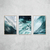 Trio Waves blue - O2 Arts Quadros Personalizados