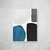 Abstract Blue Shapes - O2 Arts Quadros Personalizados