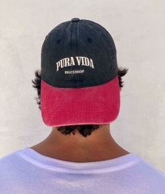 Gorra Pura Vida Premium Negro/Rojo