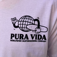 Remera Pura Vida Worlwide Blanco - Pura Vida Skateshop