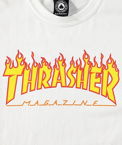 Remera Thrasher Flame White - comprar online