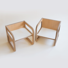 mesa y sillas montessori