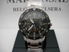 Citizen Promaster Eco-Drive Land Gmt Bj7094-59e Fotos Reales