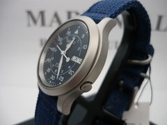 Seiko Militar Automatico Azul Nylon Snk807 Fotos Reales - Martinsal