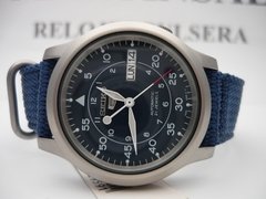 Imagen de Seiko Militar Automatico Azul Nylon Snk807 Fotos Reales