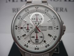 Seiko Cronografo Dial Blanco Wr100 Sks623 Fotos Reales - comprar online