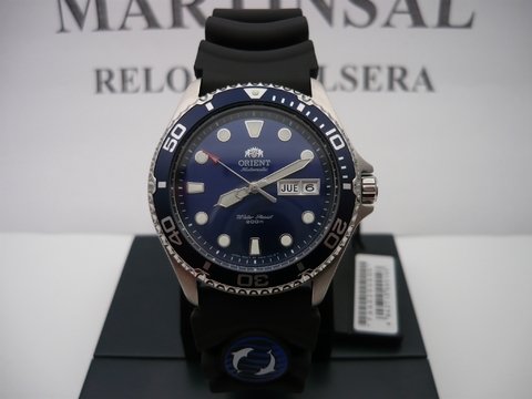 Orient Mako Ray New Model Diver Azul Faa02008d Fotos Reales