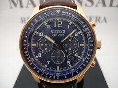 Citizen Eco Drive Cronografo Dial Azul Ca4503-18L Fotos Reales - comprar online