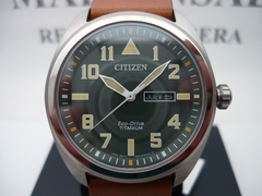 Citizen Militar Eco Drive Titanio Zafiro Bm8560-11x Fotos Reales - comprar online