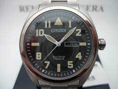 Citizen Militar Eco Drive Titanio Zafiro Bm8560-88e Fotos Reales - comprar online