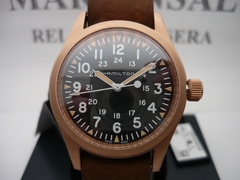 Hamilton Bronce Khaki Field Mecanico 38mm H69459530 Fotos Reales - comprar online