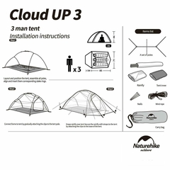 CARPA NATUREHIKE CLOUD UP 3 PERSONAS 20D (NA241)