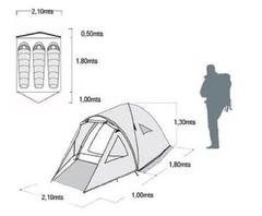 CARPA SPINIT TRAFUL 3 PERSONAS (SPI004) - comprar online