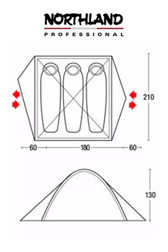 CARPA NORTHLAND BIKE PRO 3 CON FALDONES (NO001) en internet