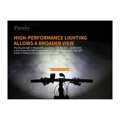 LINTERNA FENIX BC30 V2.0 BIKE LIGHT 2200L (FEN02) - tienda online