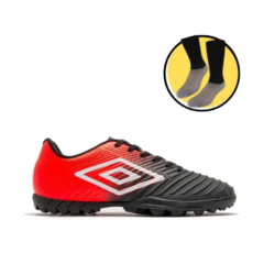 Botines Umbro Adulto Fifty RJ/NG 1015817 + MEDIAS GRATIS!