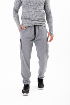 Pantalón chupin hombre deportivo bolsillos Microfibra Gris - pcargomicro (copia) - comprar online