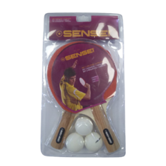 Set ping pong Sensei (2 paletas+3 pelotas) - 4947