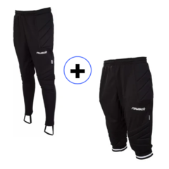 Pantalon 3/4 + Pantalon Largo Arquero Niños - Combo Reusch