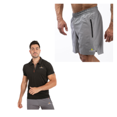 Conjunto! Chomba Lycra Hombre Ng +short Microfibra Hombre Gs