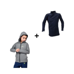 Campera Niño Lycra Gs +camiseta Termica Niño Mangas Largas