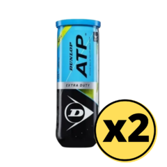 2 Tubos De Tenis Dunlop X 3 Pelotas C/u - 6217 (ama)