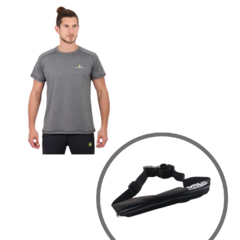 Combo Runner! Remera Deportiva Hombre grs+ Riñonera Expansibl