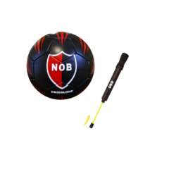 COMBO FUTBOL! Pelota N°3 Newell's + Inflador DRB