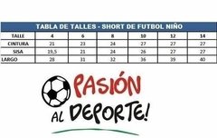 Short De Futbol Ni?o - Shfn - Azul Marino en internet