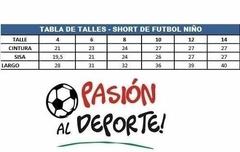 Short De Futbol Niño Shfn Azul Marino - X 3 Unidades! en internet