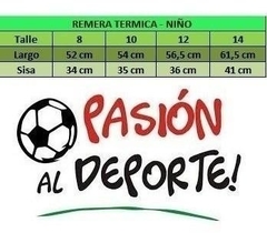 Conjunto Niño Camiseta Remera Termica + Short Futbolero - comprar online