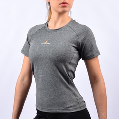 Remera Mujer Deportiva Urbana - Redualo (gris) - PASION AL DEPORTE