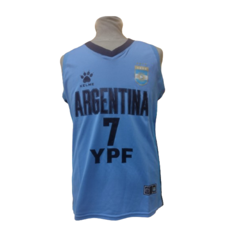 Camiseta Deportiva de Basquet ARGENTINA talle Adulto MESA