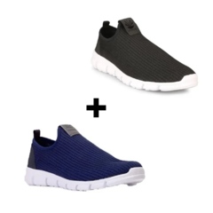 Combo Kio! 2 Pares Zapatilla Kioshi Hombre Bokeh NG-BL/AZ