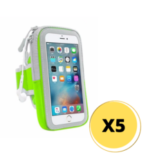 BRAZALETE PORTA CELULAR RUNNING-CICLISMO X5 UNIDADES