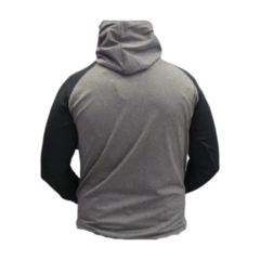 Buzo Lycra Deportivo Hombre Gris + Brazalete Running! - PASION AL DEPORTE