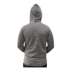 Campera Deportiva Gris + Cuello Térmico + Guantes + Gorro Lana en internet