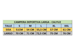 Campera deportiva hombre con cierres - calyu2 - PASION AL DEPORTE