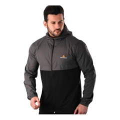 Imagen de Campera Para Lluvia Capucha + Campera Deportiva Negra