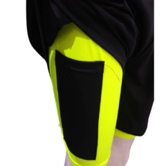 Combo run!remera dry fit am+short con calza ng - PASION AL DEPORTE