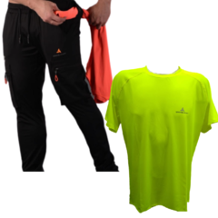 Combo deportivo!pantalon cargo+remera dry fit (am)