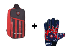 COMBO FUTBOL BOTINERO + GUANTE OFICIAL SAN LORENZO