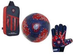 COMBO BOTINERO + GUANTE + PELOTA OFICIAL SAN LORENZO